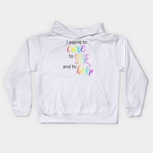 Nurse Care, Serve, Help Kids Hoodie